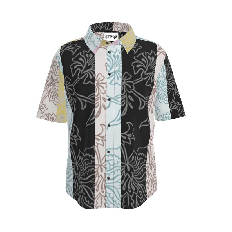 Flowers Mens Short Sleeve Shirt