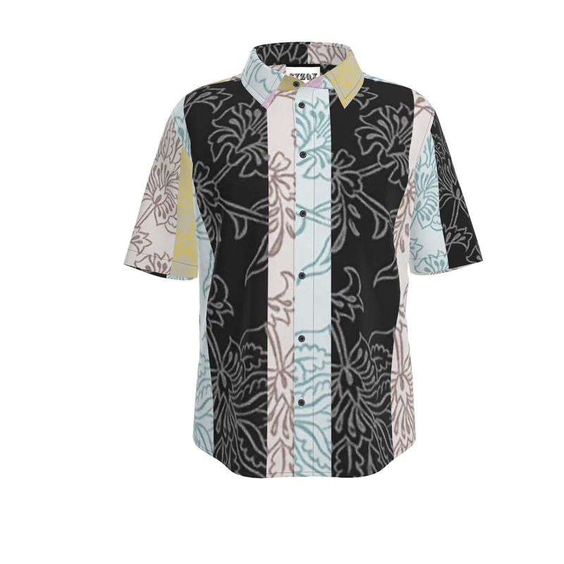 Flowers Mens Short Sleeve Shirt