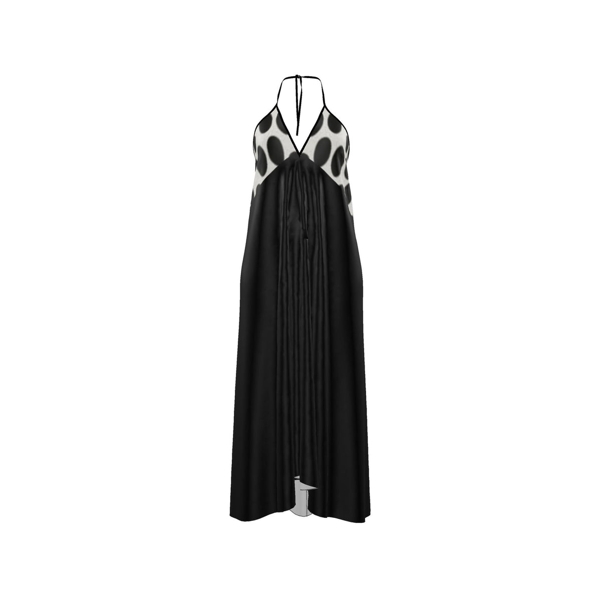 Halterneck backless dress