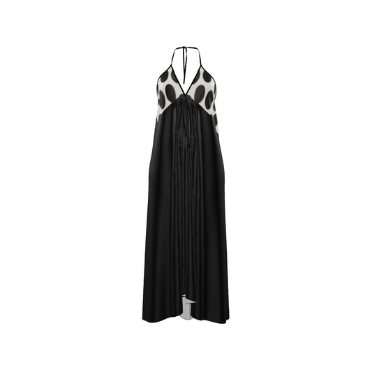 Halterneck backless dress