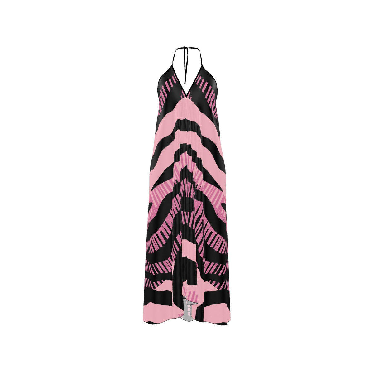 Halterneck backless dress