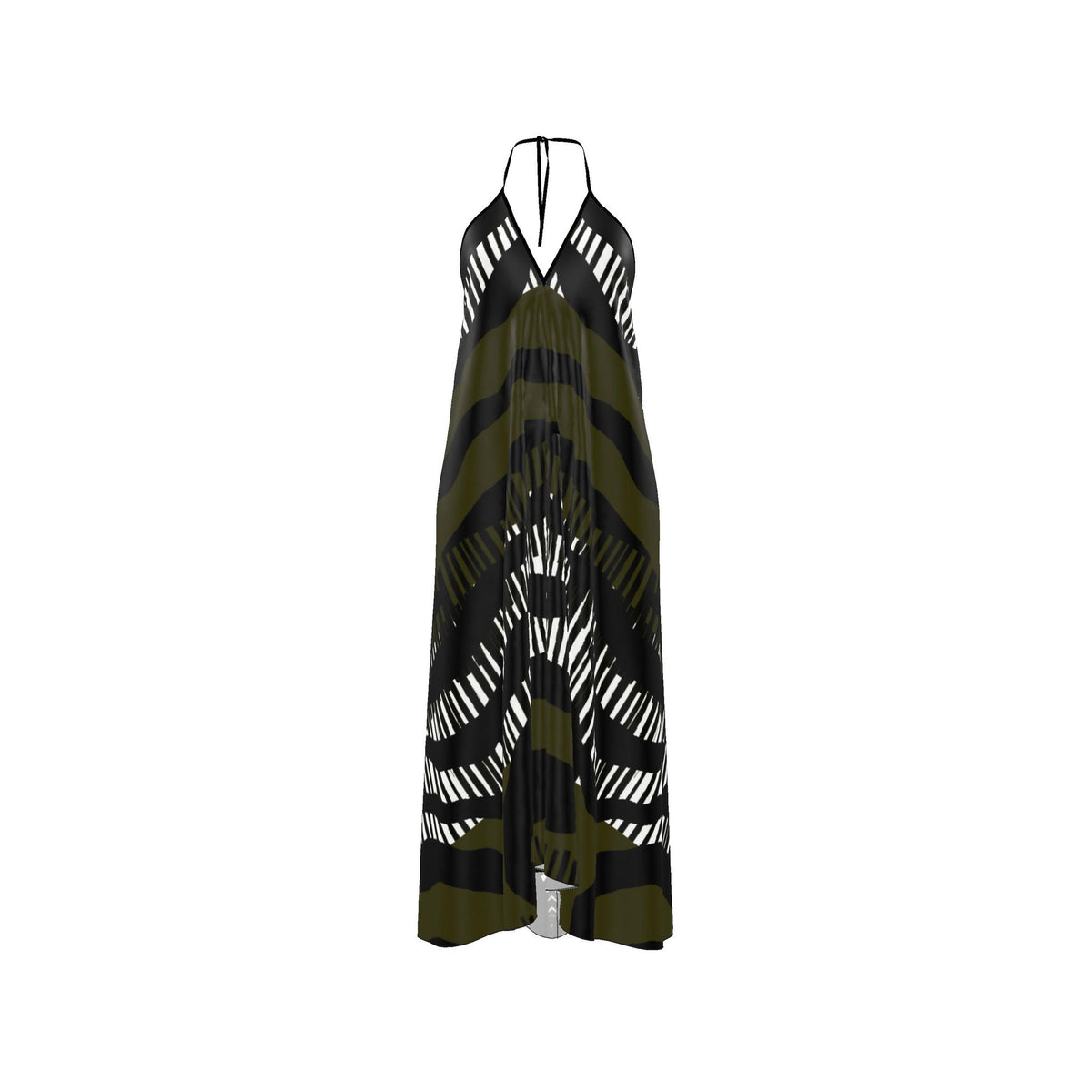 Halterneck backless dress
