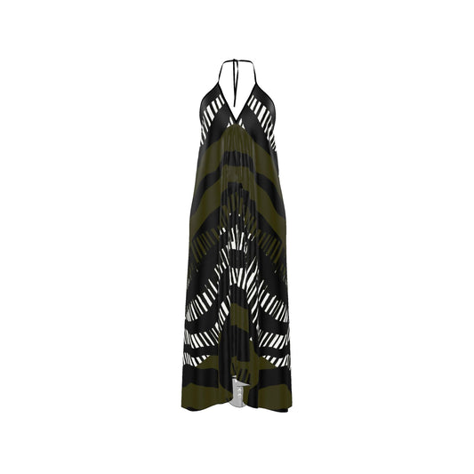 Halterneck backless dress