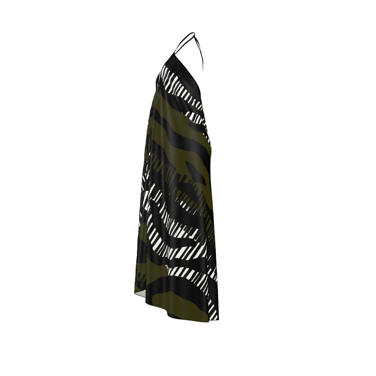Halterneck backless dress