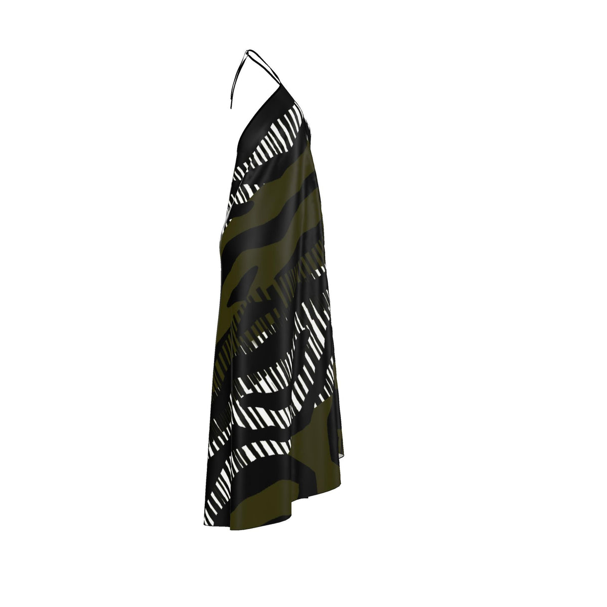 Halterneck backless dress