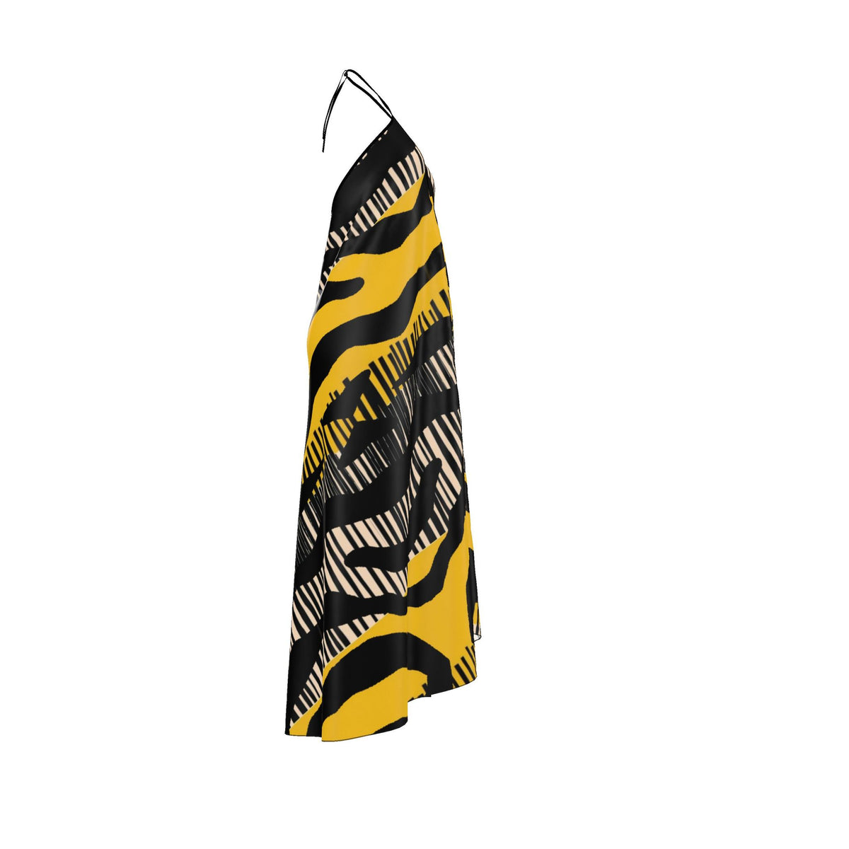 Halterneck backless dress