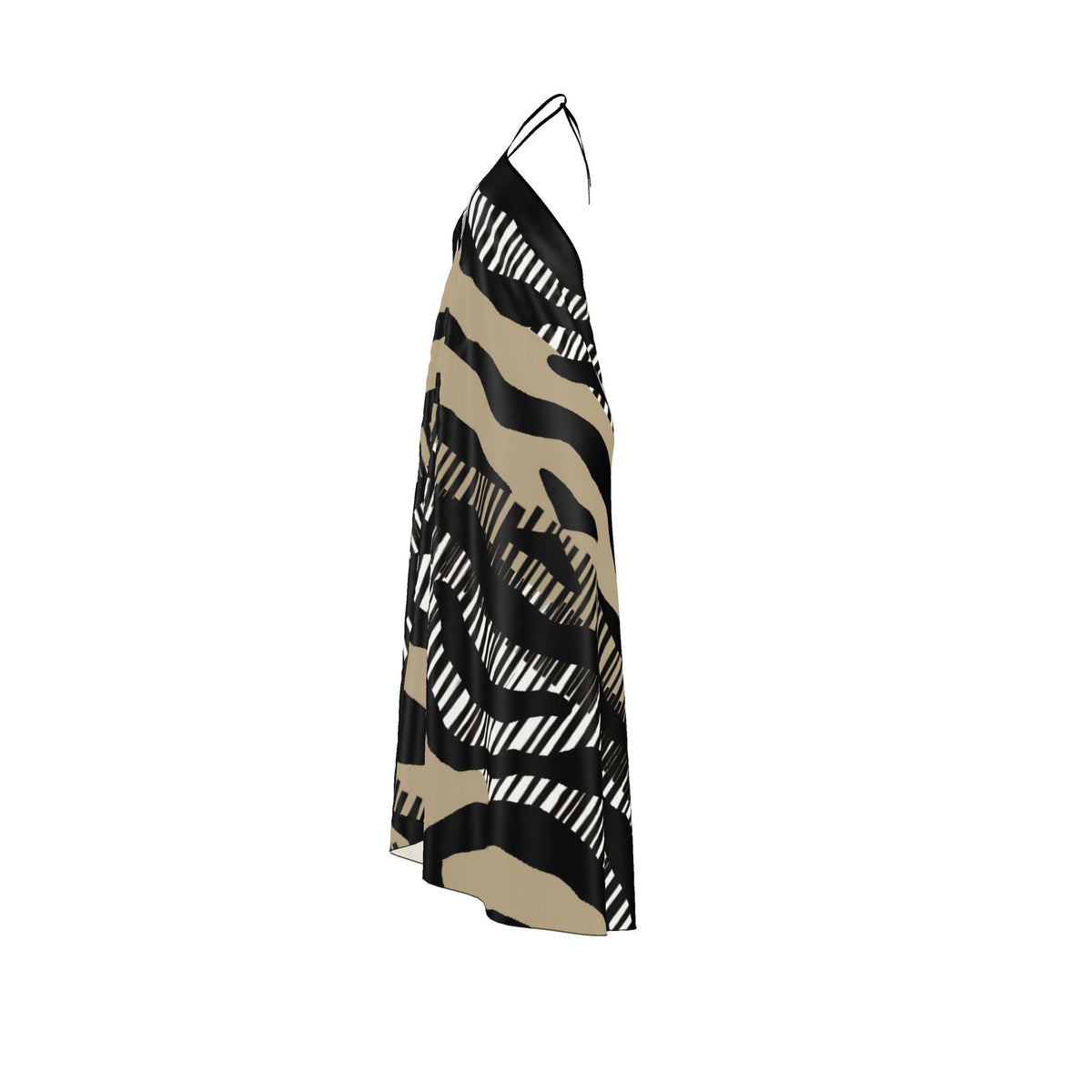 Halterneck backless dress