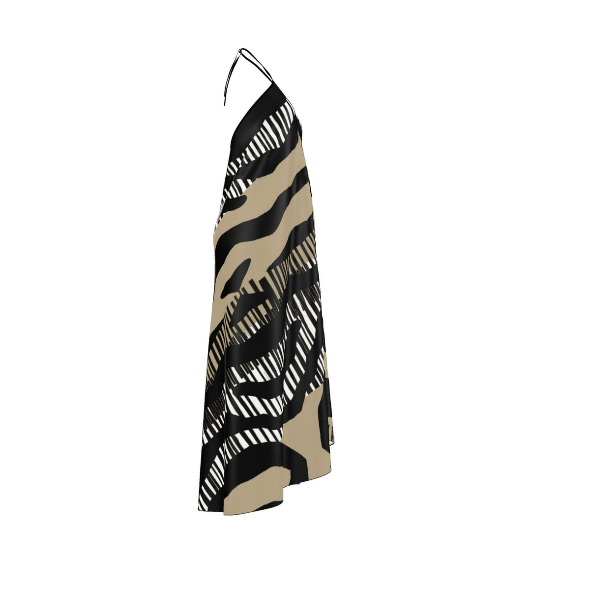 Halterneck backless dress