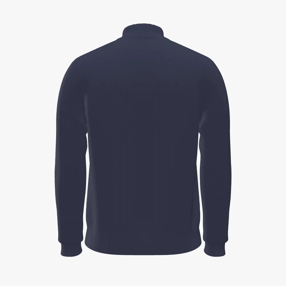 Men's Button-up Mock Neck Pullover